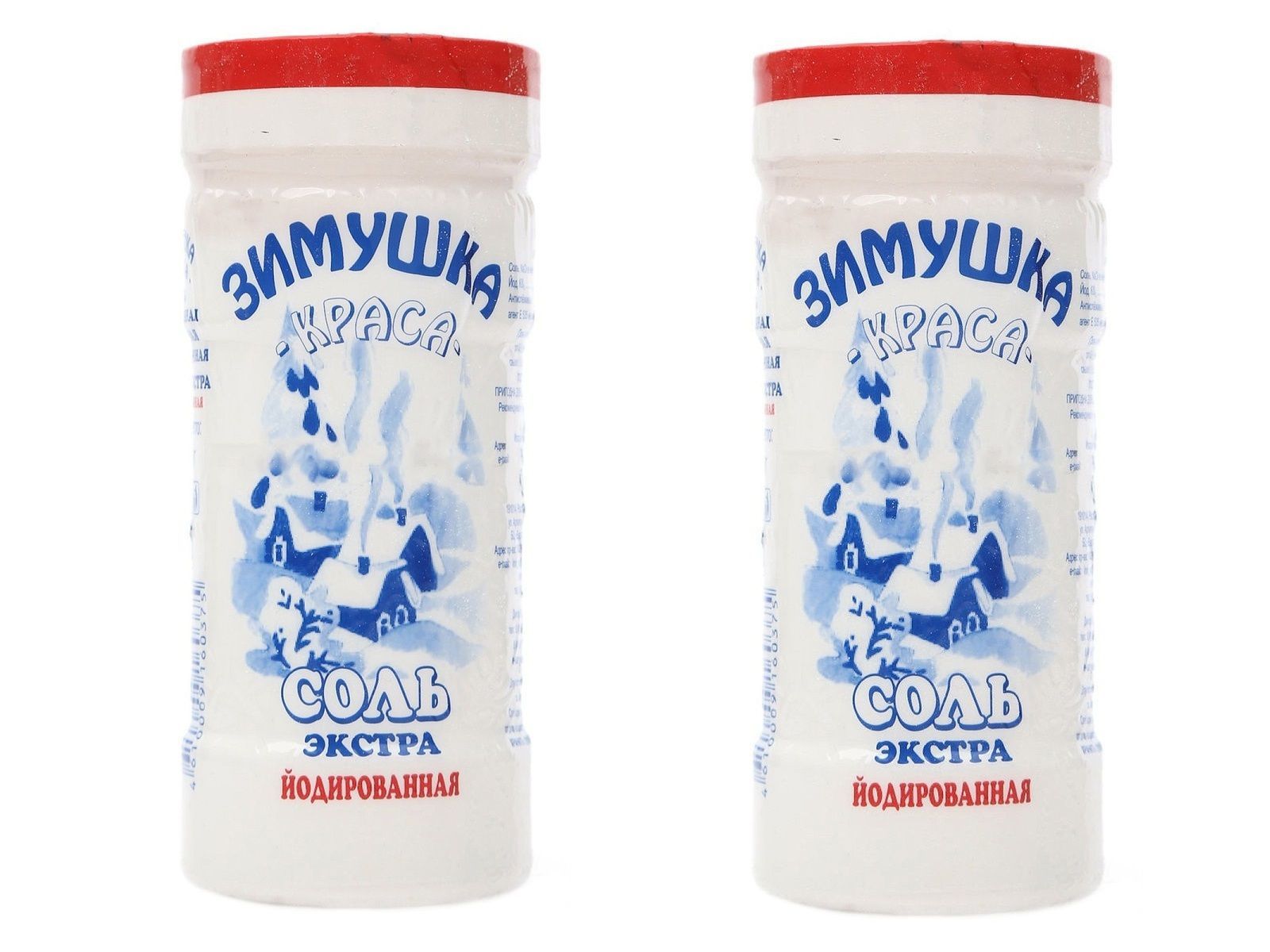 Зимушка-краса Соль Йодированная, 500 г, 2 штуки /