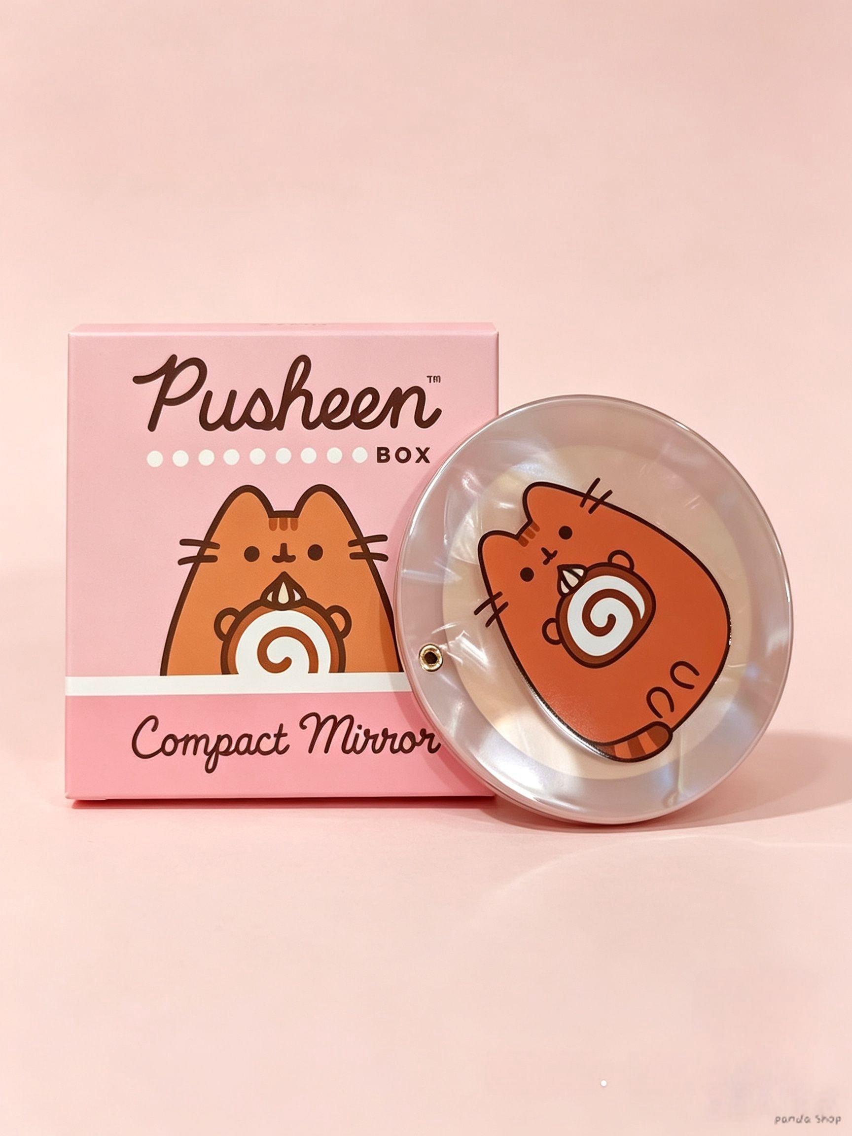 Pusheen зеркало косметическое, подарок для девушки