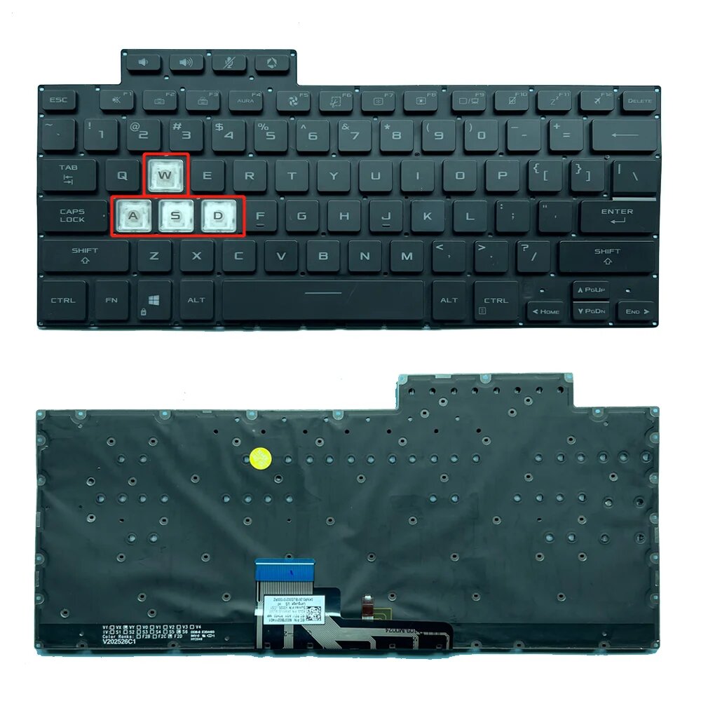 Клавиатура XIN-JIMY для Asus TUF Dash F15, US, черная