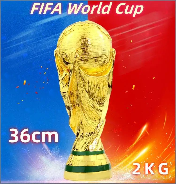 2026 кубок чемпионата мира по футболу/Позолоченный трофей из смолы/36cm+Красивая упаковка