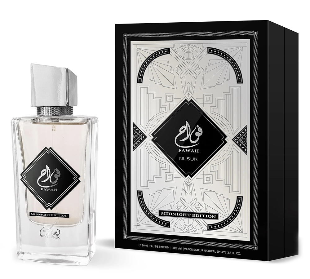 Мужская туалетная вода Nusuk Fawah Midnight Edition заменена парфюмом 80 мл - Нусук Фава Миднайт Эдишн