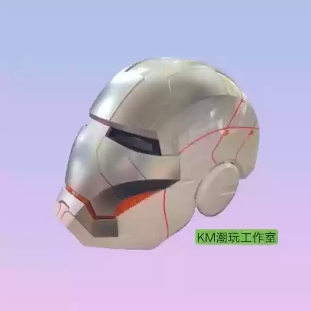 Игрушка шлем Железного Человека модель ABS черный с красными деталями 1 шт.
