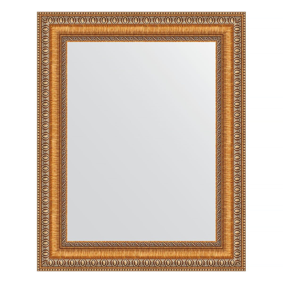 Evoform Зеркало настенное EVOFORM в багетной раме золотые бусы на бронзе, 41х51 см, BY 3010