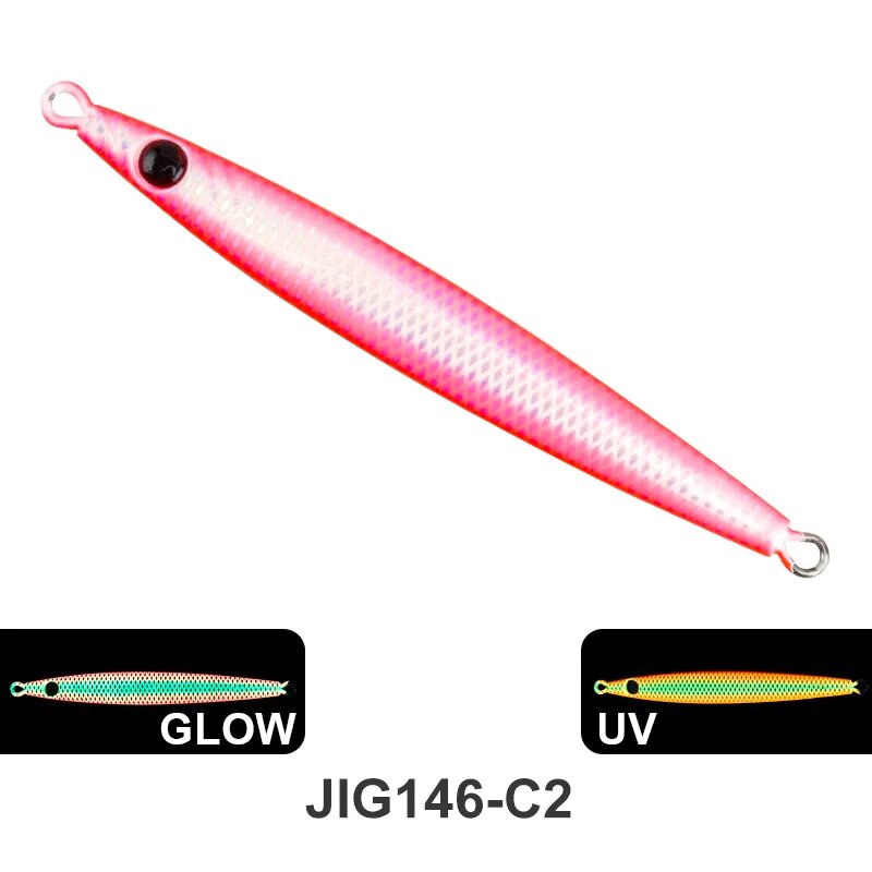 TEASER J146 Металлическая приманка для джиггинга Розовый, 80g, J146-C2