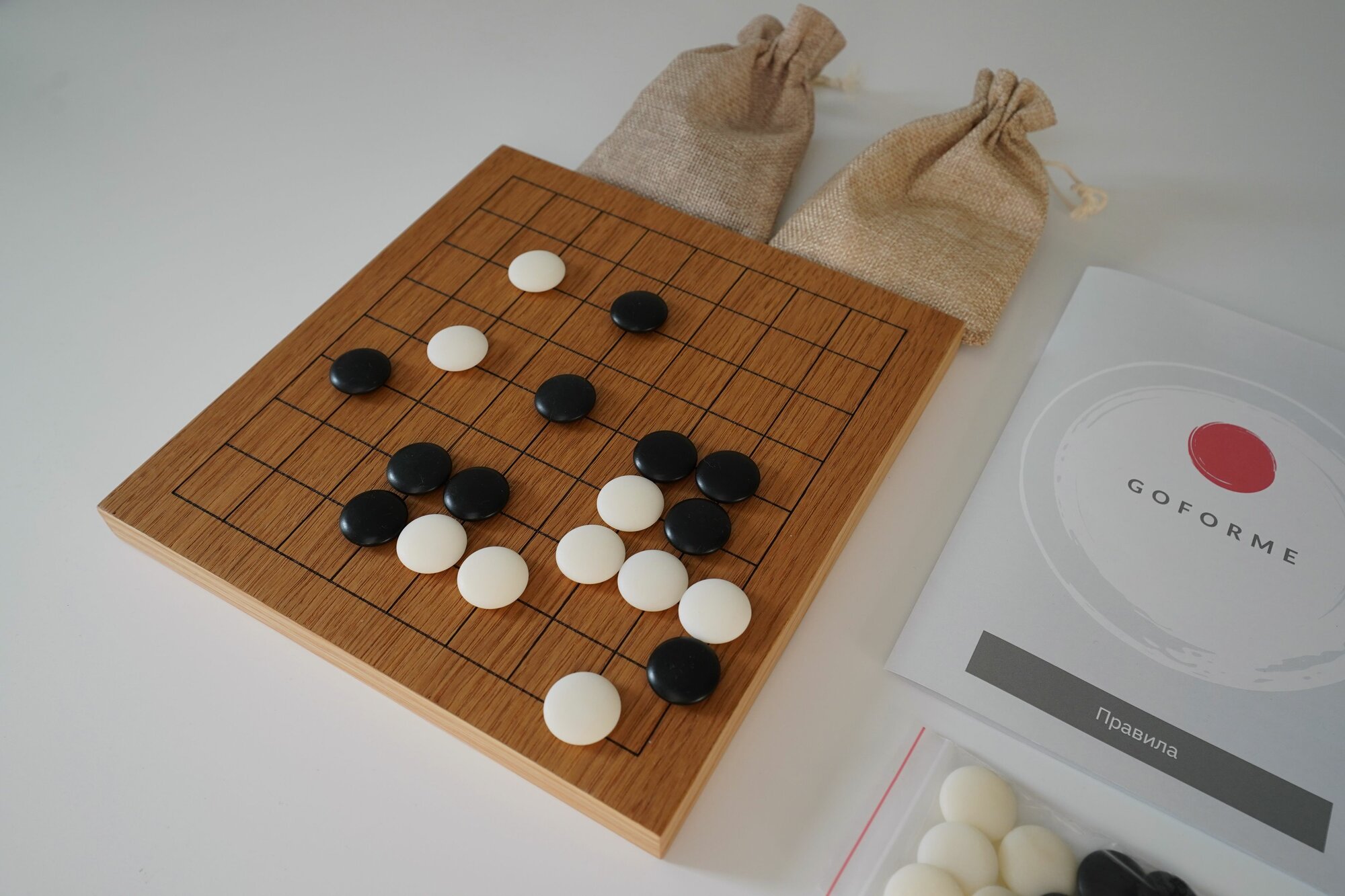 Игра Го 9х9 дуб — фото 1