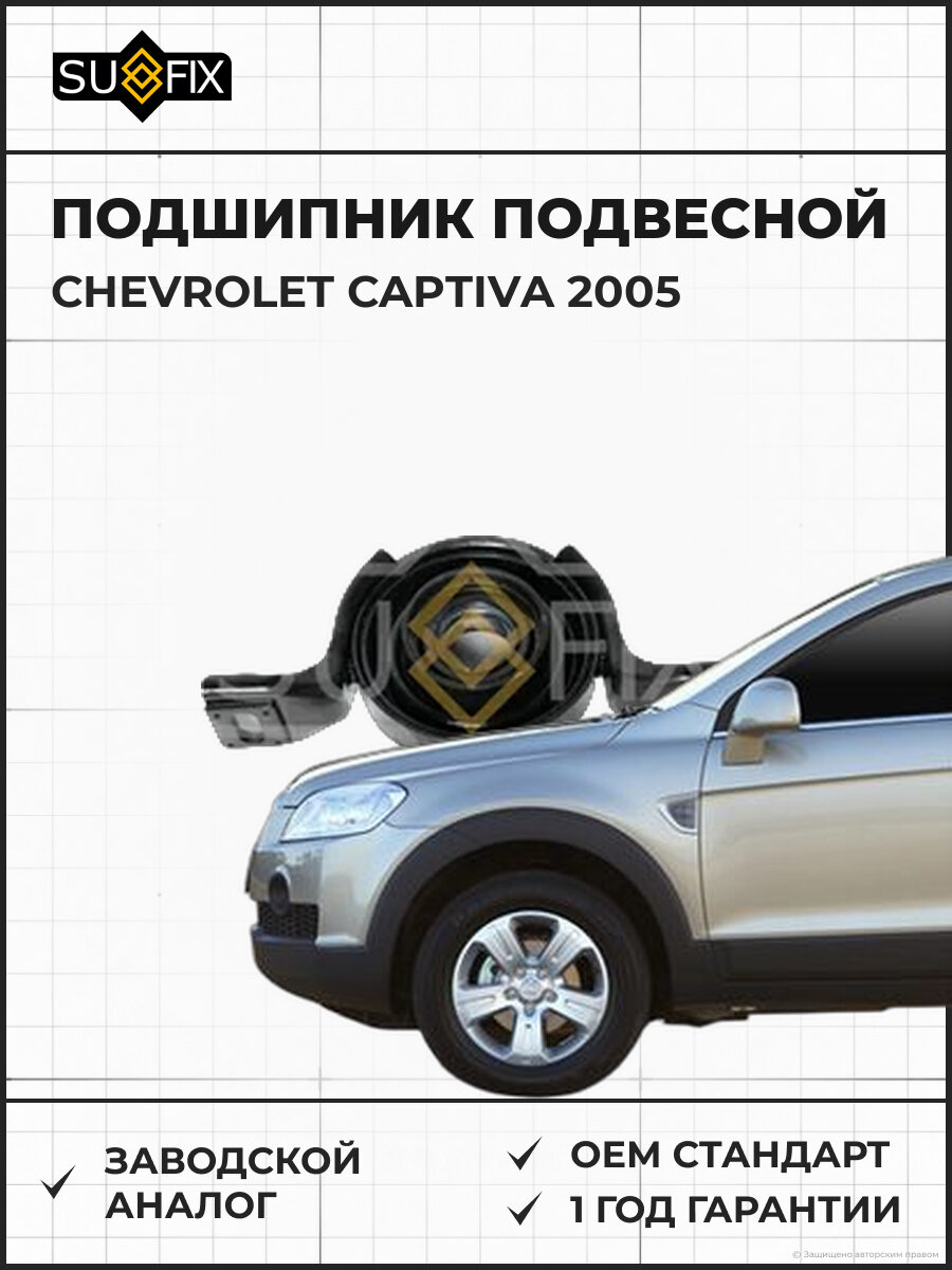 Подшипник подвесной SUFIX FM7023 Шевроле Каптива CHEVROLET CAPTIVA 2005