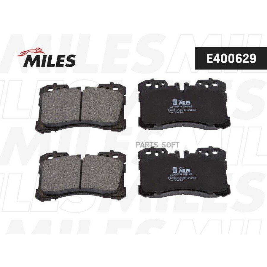 Колодки тормозные Lexus LS460 передние MILES MILES E400629 | цена за 1 шт