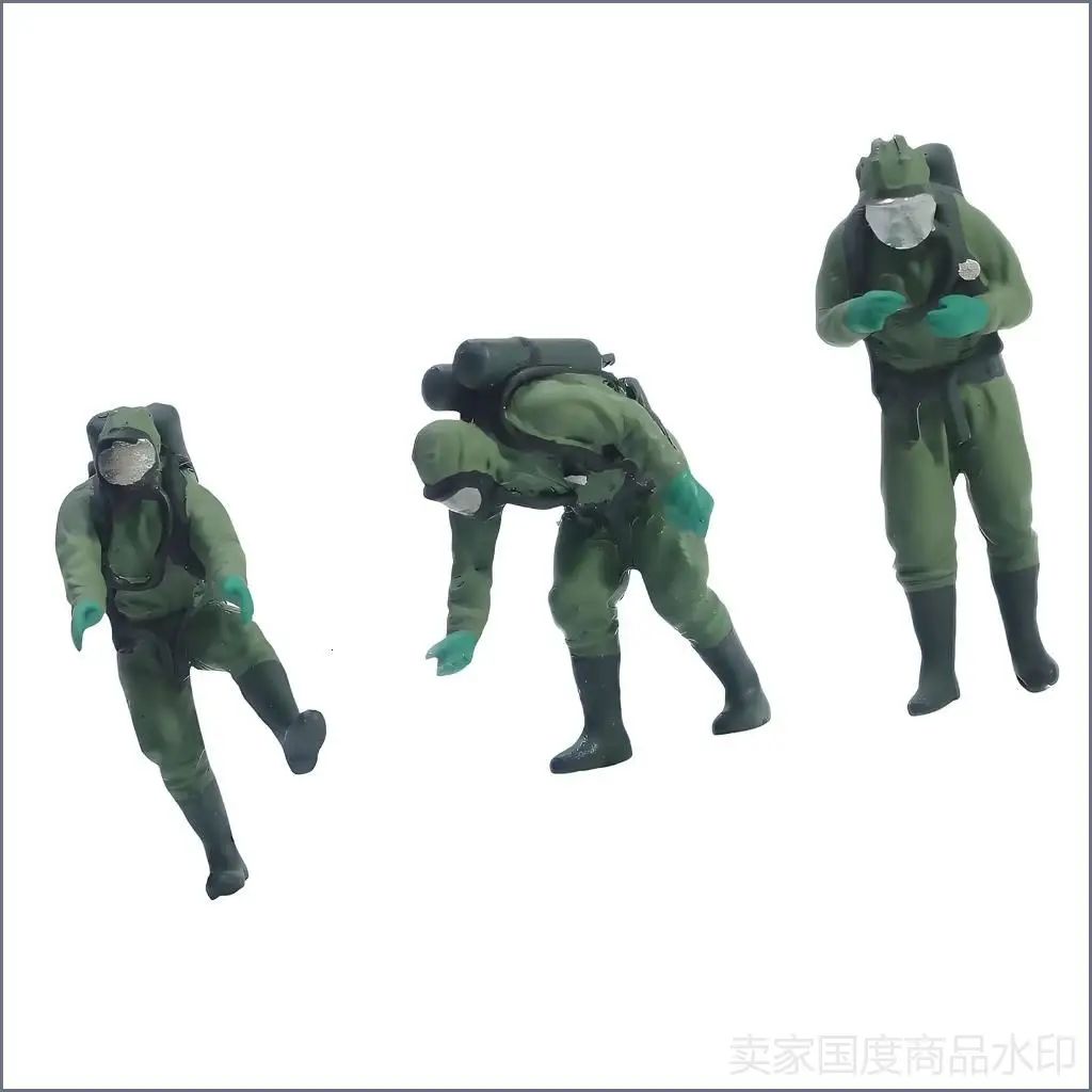 Фигурка спасателя в масштабе 1:64, Зеленый