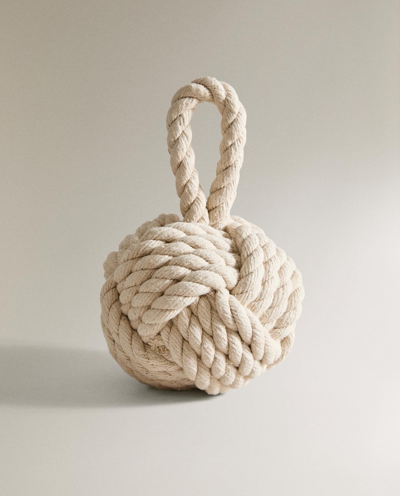 Стоппер для двери ZARA HOME Плетеный стопор, экрю, 28х17х17 см 7342/108/075-99