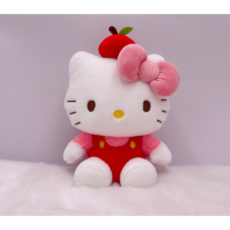 8-дюймовая мягкая игрушка КТ на голове яблоко Sanrio оригинал милая игрушка