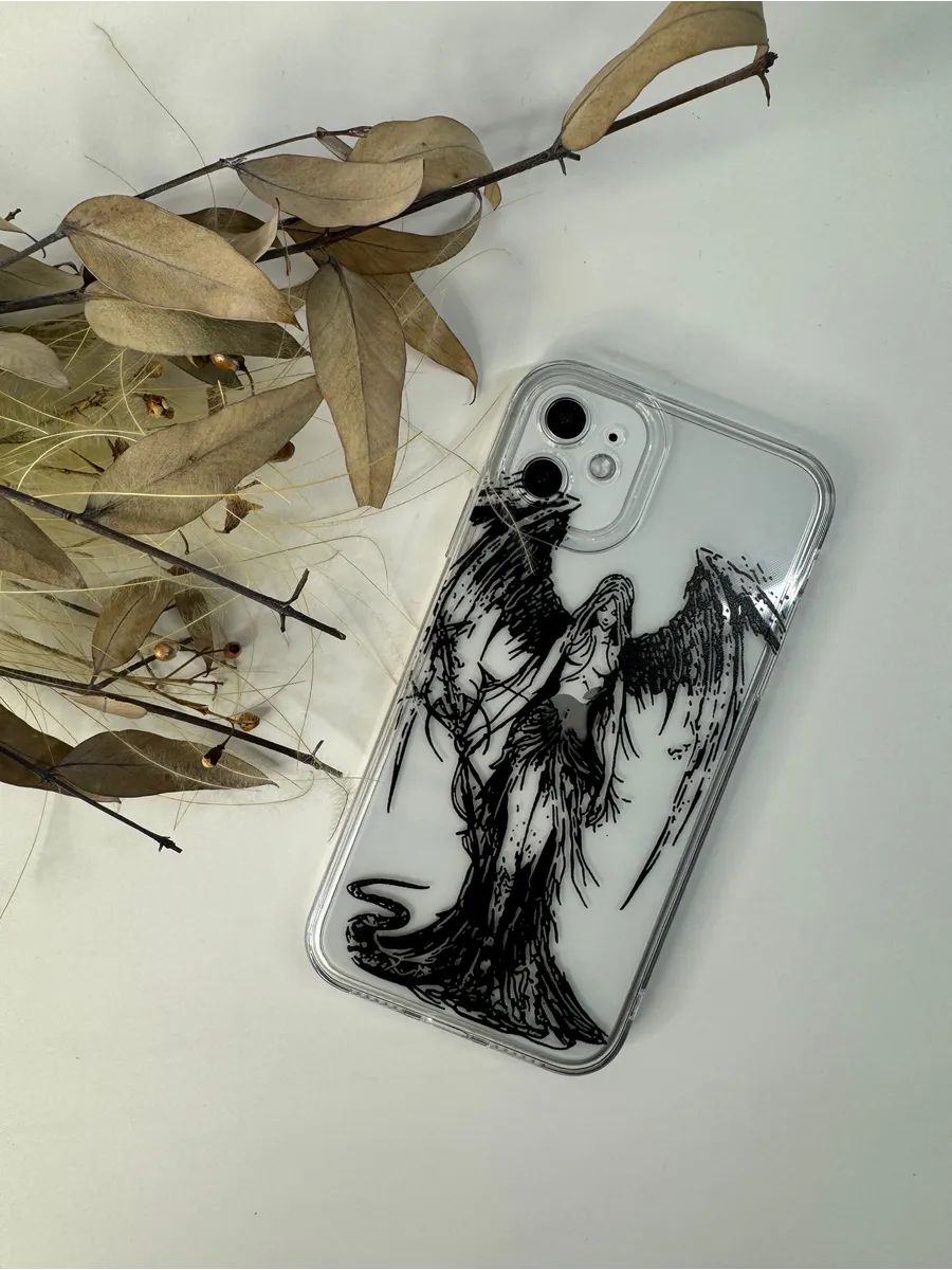 Чехол-Накладка для смартфона Apple iPhone 12, материал силикон, цвет черный