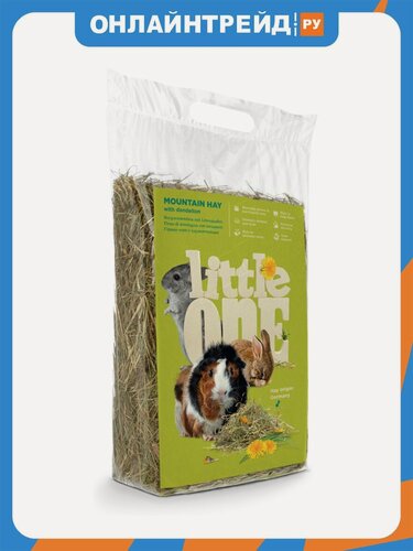 Изображение товара Горное сено Little One с одуванчиком, непрессованное, 400 г