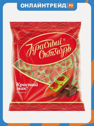 Изображение товара Конфеты шоколадные Красный Октябрь Красный мак 250 г