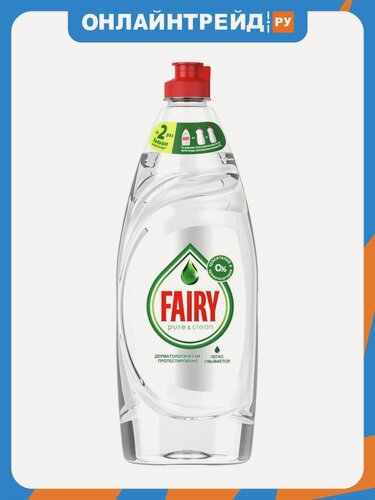 Изображение товара Средство для мытья посуды Fairy Pure & Clean, 650 мл