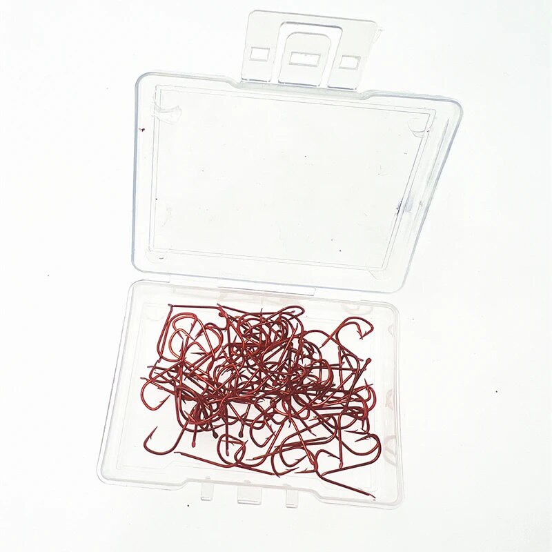 Рыболовные крючки OTTER BROTHER Red, 1#-8#