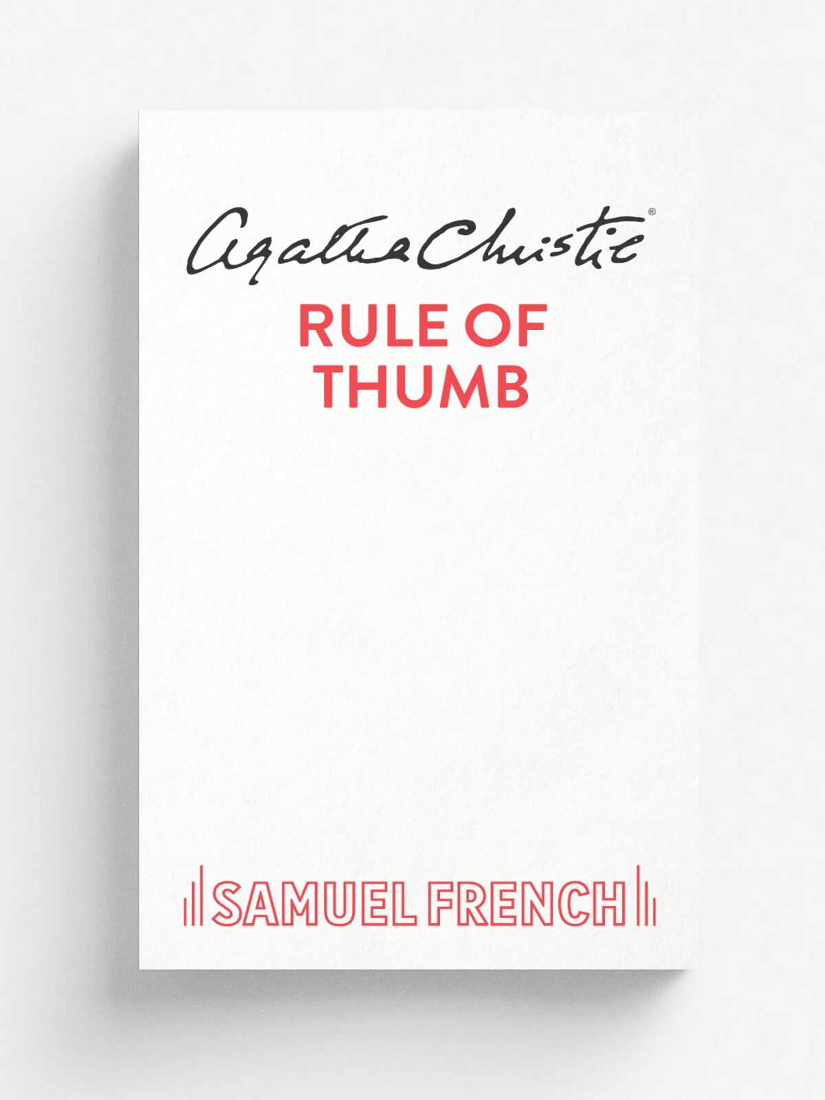 Rule of Thumb | Agatha Christie | Concord Theatricals, Ltd, 2019 | Английский язык