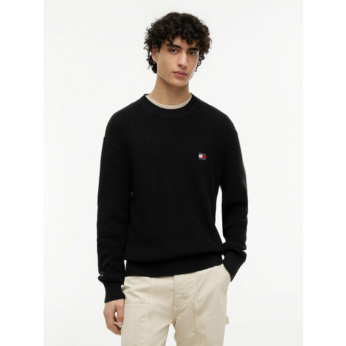 фото Свитер tommy jeans, размер 2xl, , черный