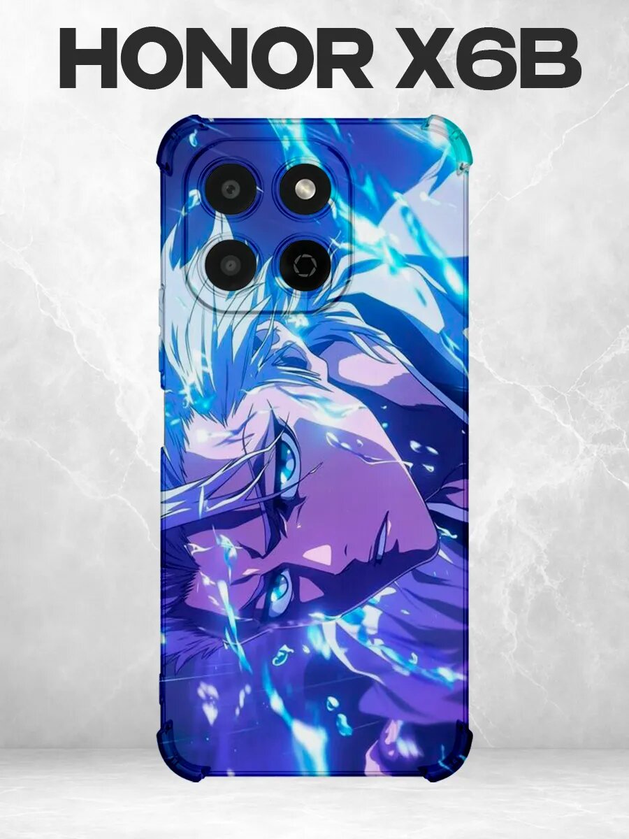 Чехол на Honor X6B Блич Хицугая синий