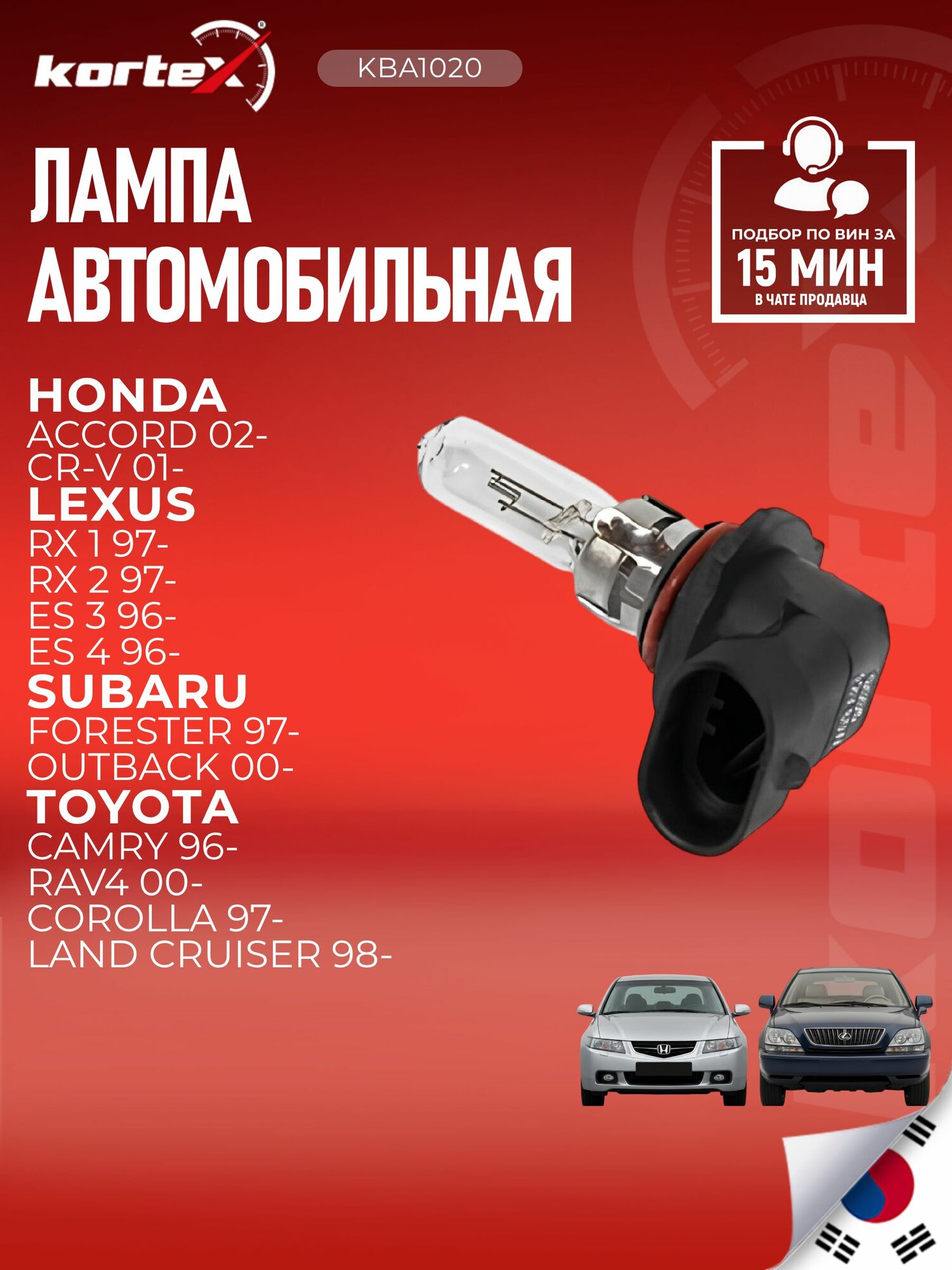 Лампа автомобильная HB3 60W 12VP20d (9005) (PREMIUM)