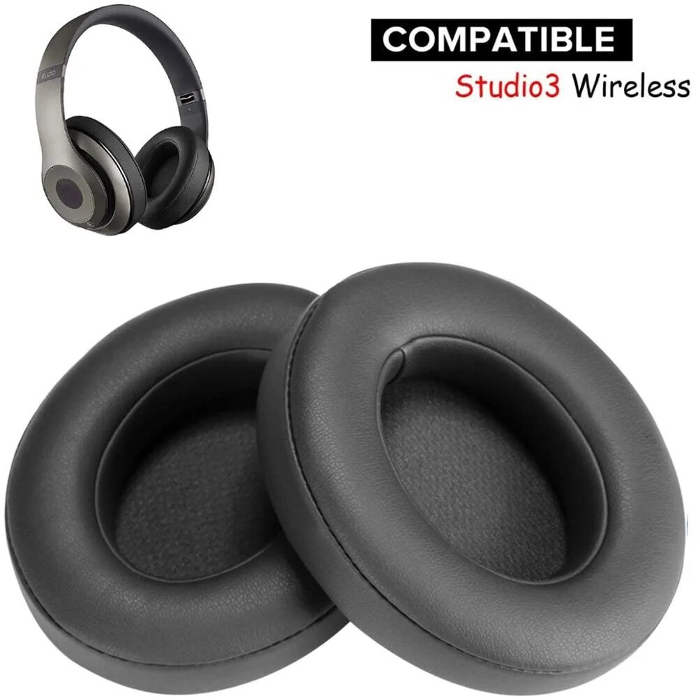 Комплект для замены головной повязки Lifever для наушников Beats Studio Черный, Earpad-Titanium gray