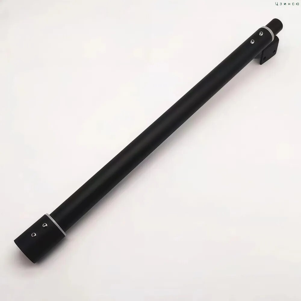 40cm-60cm Штанга-держатель для крепления стекла душевой, Диаметр трубки 25 мм Прямой угол, телескопический диапазон 20 см, Нержавеющая сталь, черное