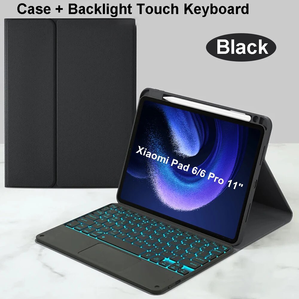 Чехол-клавиатура для Xiaomi Pad 6/6 Pro 11" Black, French