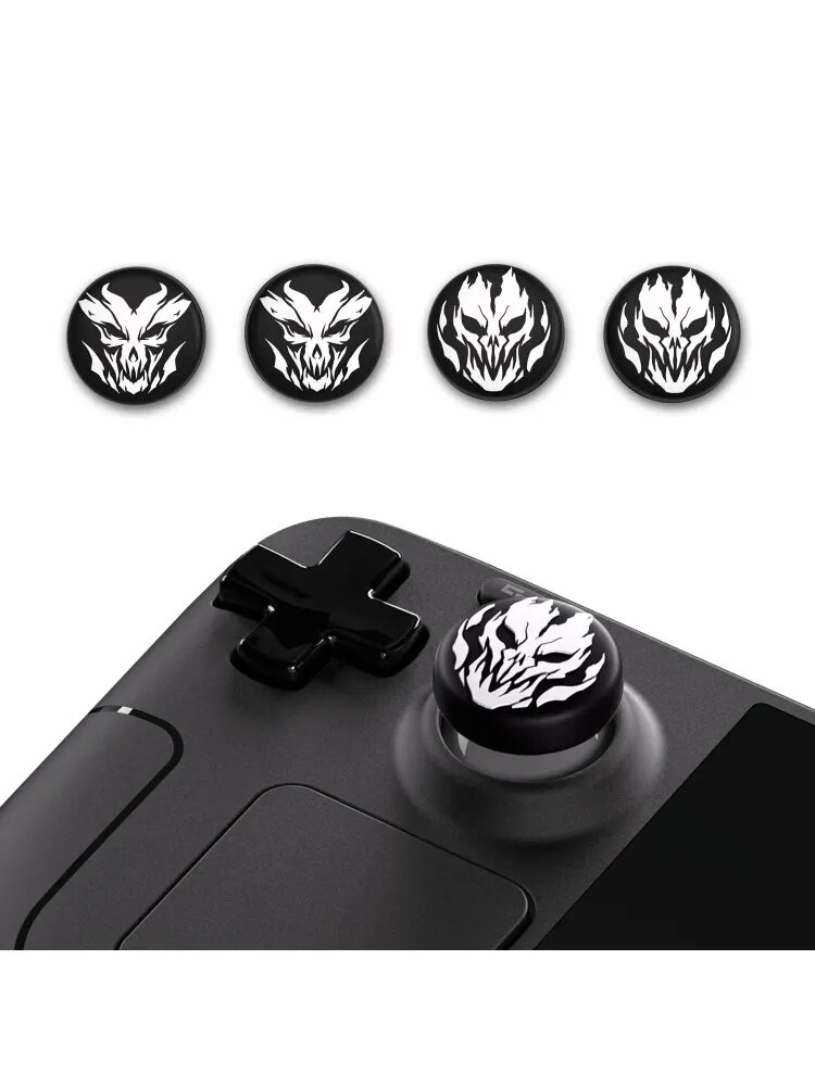 PlayVital силиконовые накладки на стики для Steam Deck LCD/OLED Lich Demons, нескользящие колпачки джойстиков, улучшенный контроль и комфорт, защита от износа в играх