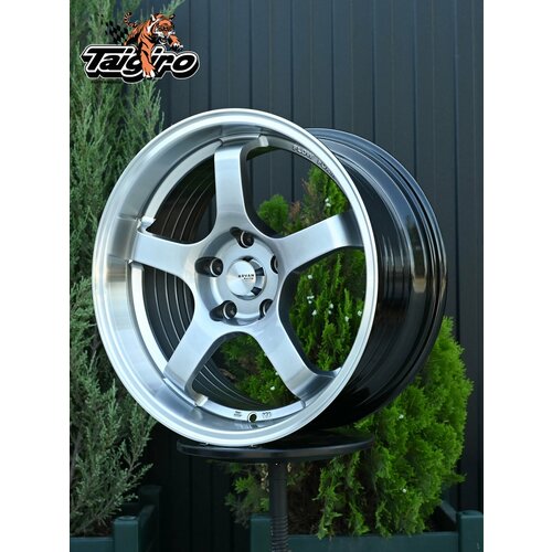 фото Taigiro топ дизайн колесный диск литой 17x8.5 pcd5x114.3 et33 d73.1 серебро