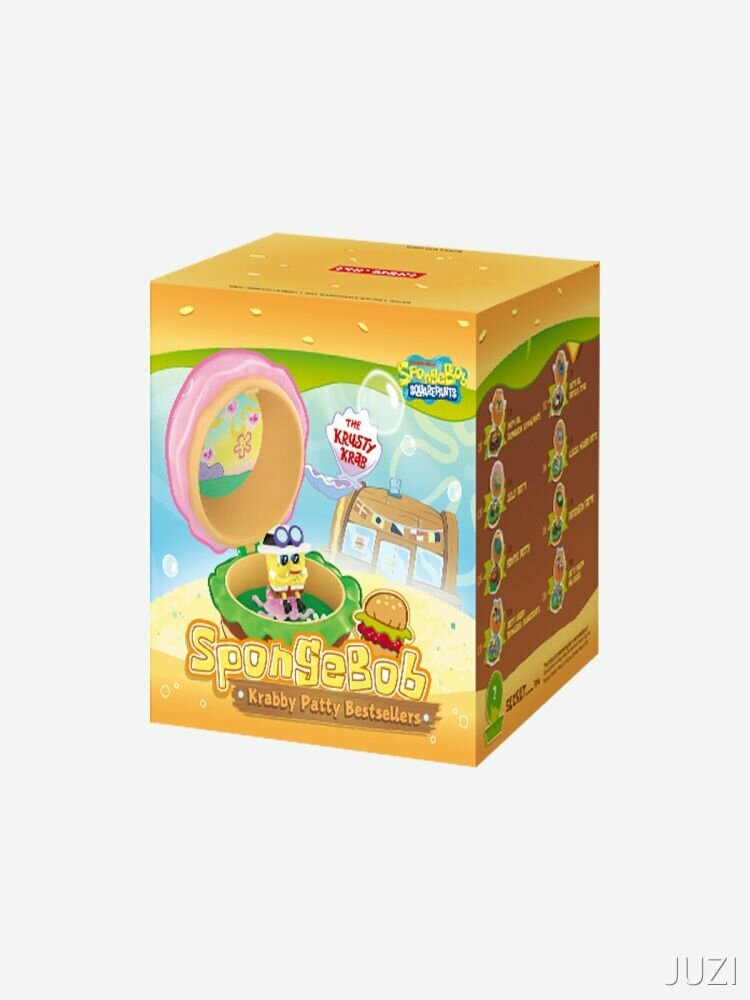 Коллекционные фигурки POP MART SpongeBob: Krabby Patty Bestsellers Series Figures, Отправка в случайном порядке