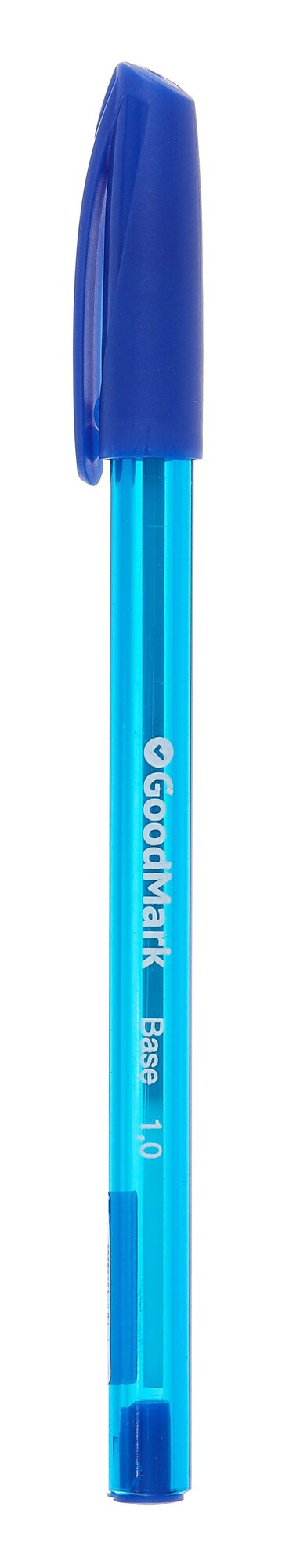 Шариковая ручка синяя 1 мм, Base, GoodMark