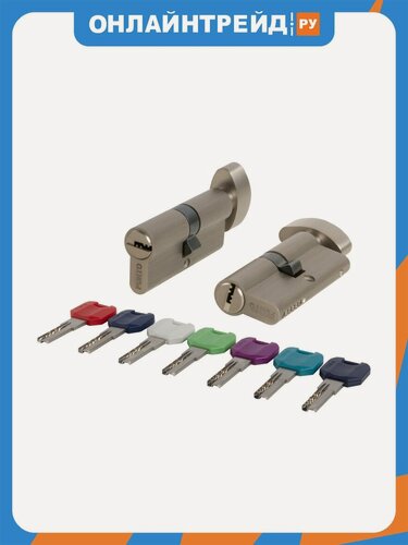 Изображение товара Punto Цилиндровый механизм MaxPro7002Knob80mm(35+10+35) SN никель 7key с вертушкой