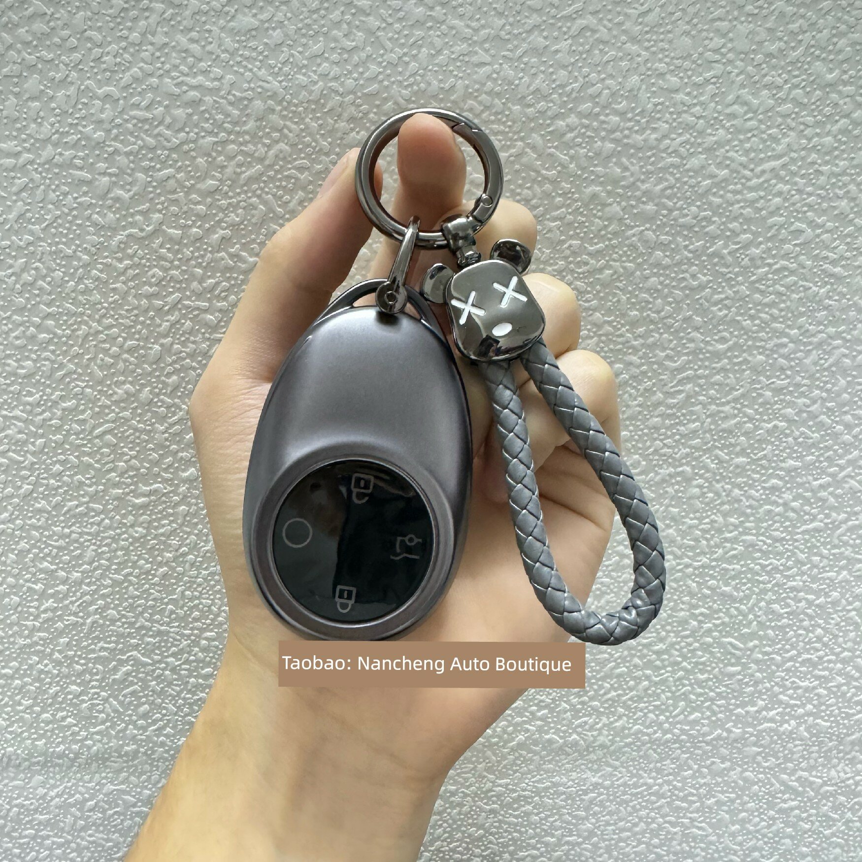 Ключевой брелок Space Gray с медвежьей головой для Aion V/RT/S Plus