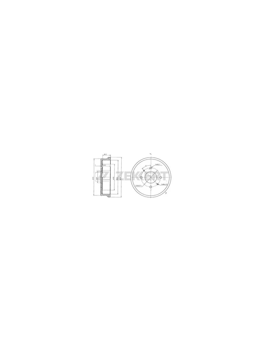 Диск тормозной Smart, арт. BS6036 — фото 1