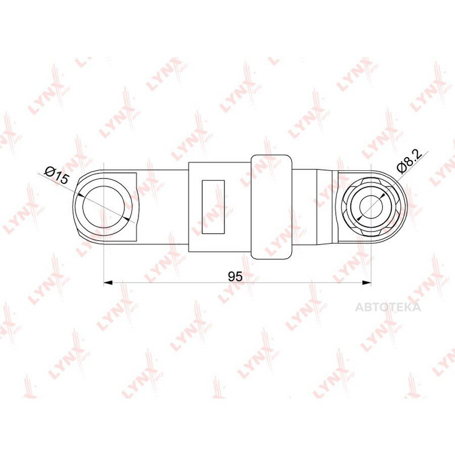 Демпфер / приводной BMW 3(E36/E46) 2.0-3.0 90-05 / 5(E34/E39 / E60) 2.0-3.0 89-10 / 7(E38) 2.8 95-01 LYNXAUTO PT3292