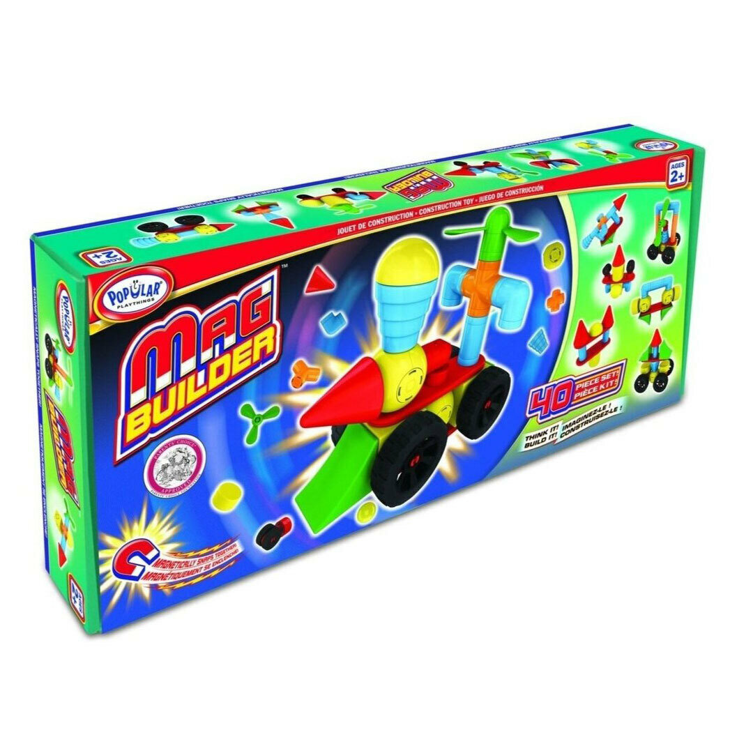 Магнитный конструктор Popular Playthings "Строитель". Стартовый наборАрт. 6845