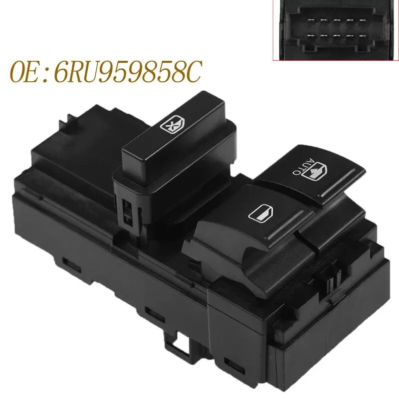 DIYi Консоль в автомобиль арт. 6RU959858C Power Master Кнопка управления переключателем окна автомобиля для Volkswagen Polo