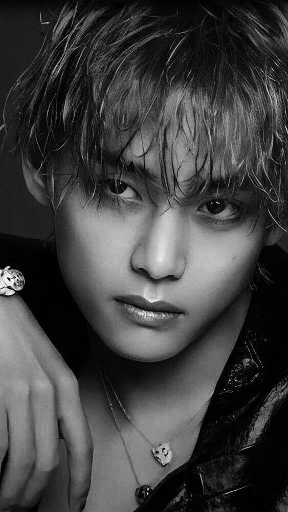 Алмазная Картина "BTS Тэхен" 5D Круглый Бриллиант 40х50 См.