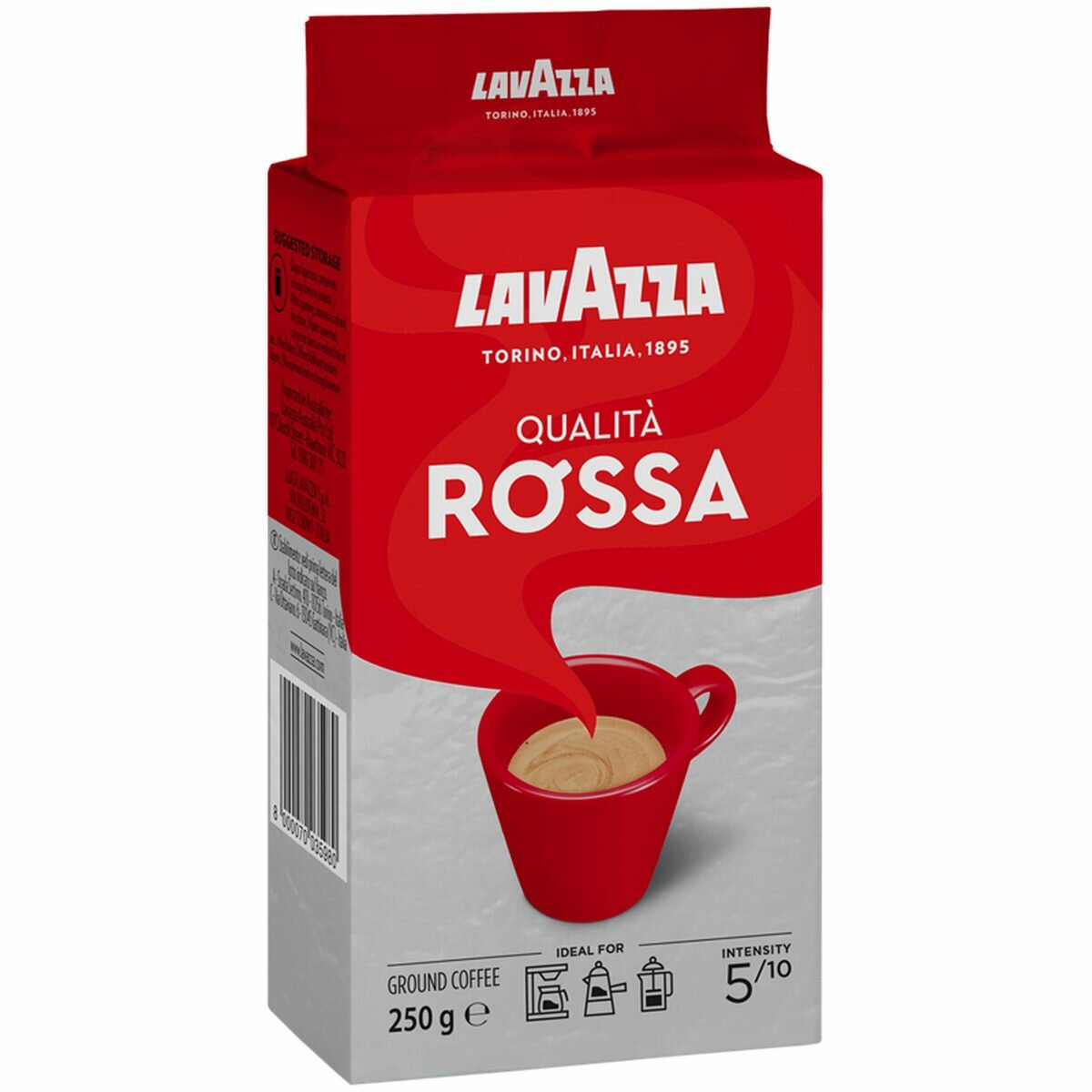 Кофе молотый Lavazza Qualit. Rossa, вакуумный пакет, 250г (3580), 1шт.