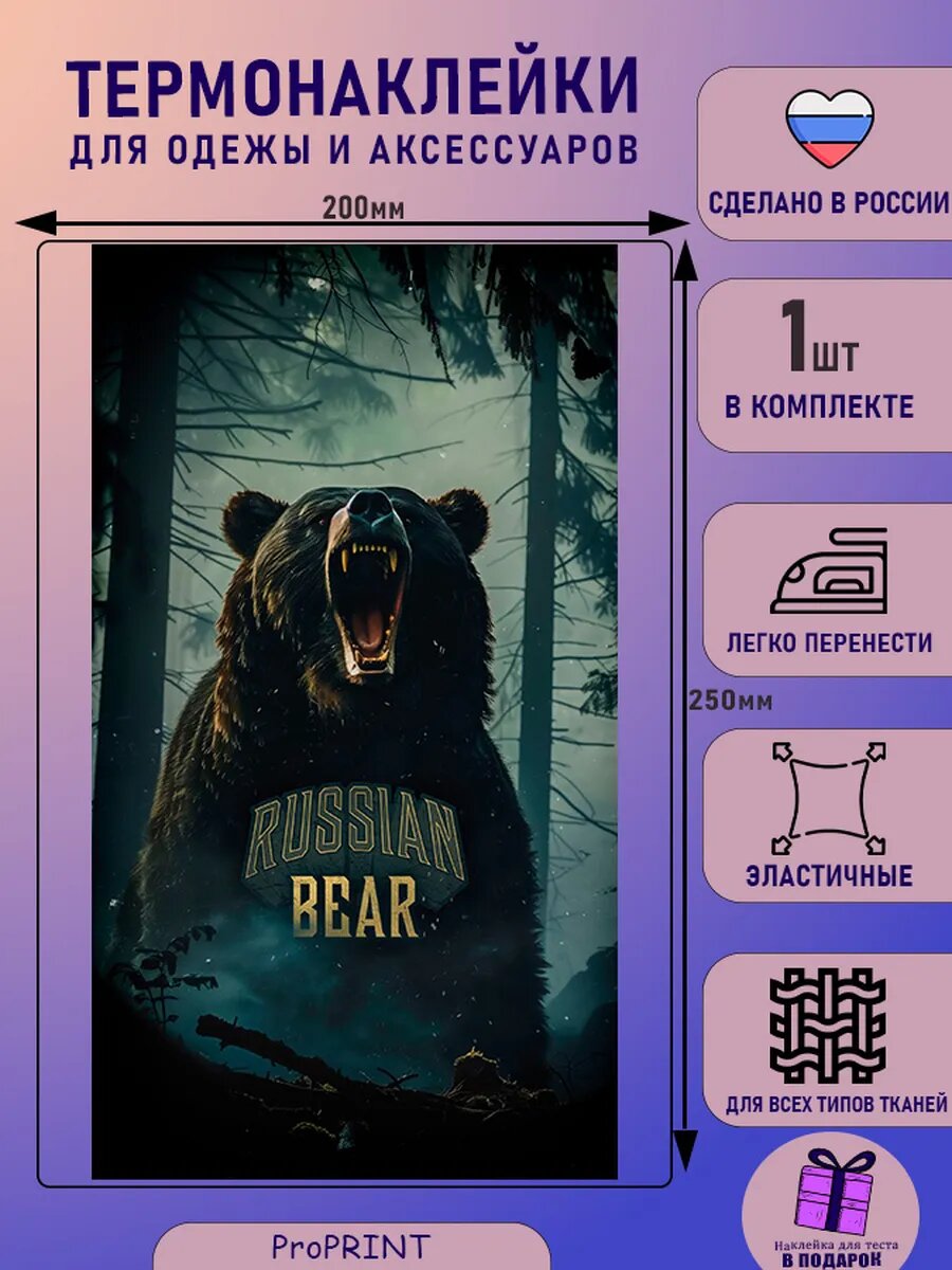 Термонаклейка на одежду взрослая