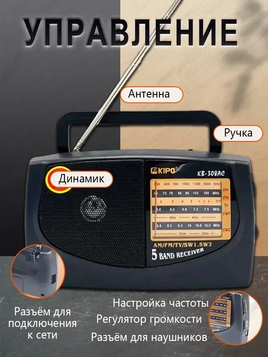 Радиоприемник портативный с MP3 проигрывателем