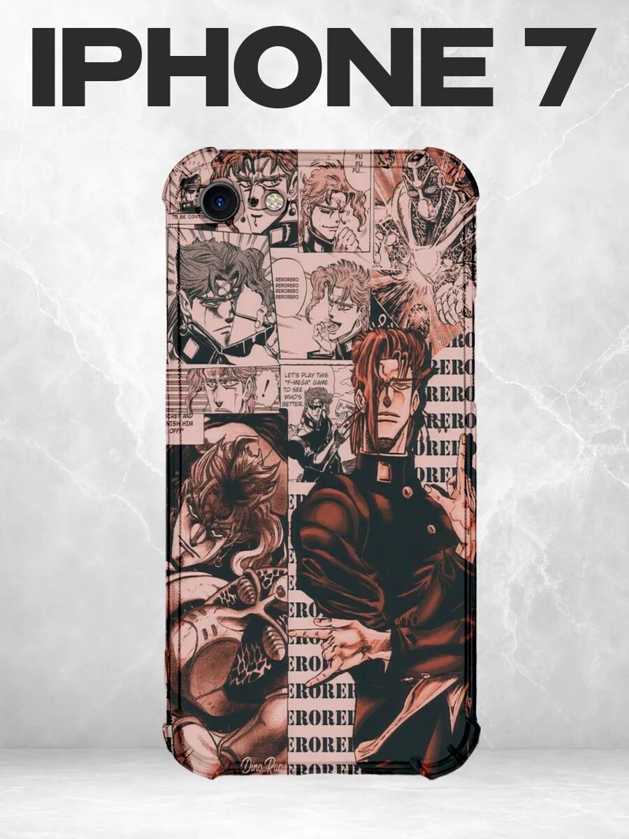Чехол на iPhone 7/8/SE 2 аниме манга коллаж тёмный