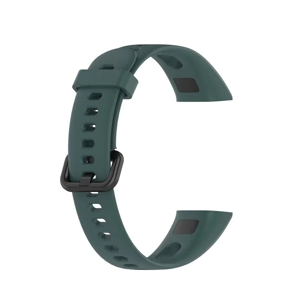 Силиконовый ремешок Huawei Band 4/Honor 5i, темно-зеленый