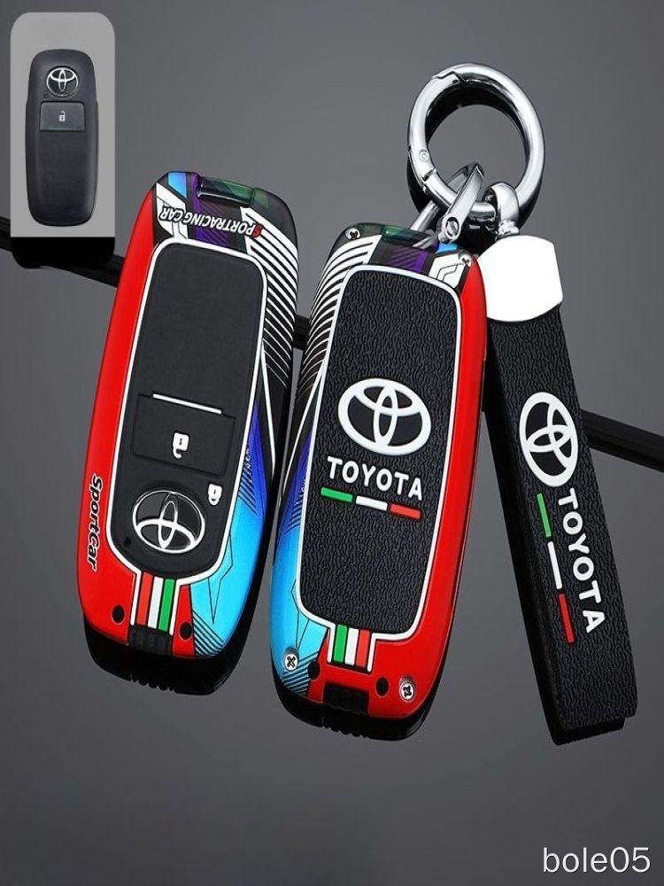 Чехол для брелока с логотипом Toyota, спортивный дизайн, защита ключа авто, 1 шт, для подарка, обложка