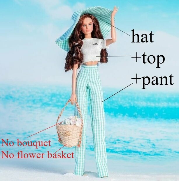Аксессуары для кукол BB Xianxian FR 1/6 KD36 top pant hat