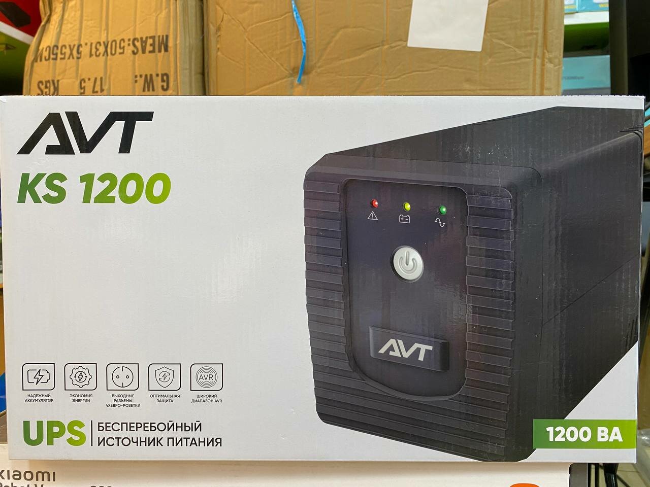 Источник бесперебойного питания AVTech KS1200, интерактивный, 1200 VA