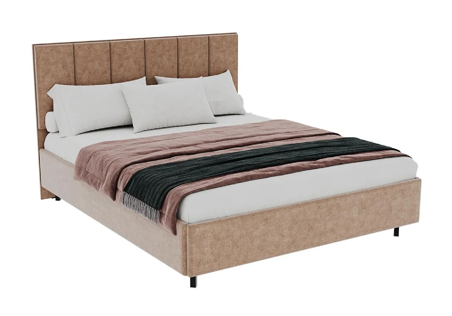 Кровать Мелоди 160*200 бежевая
