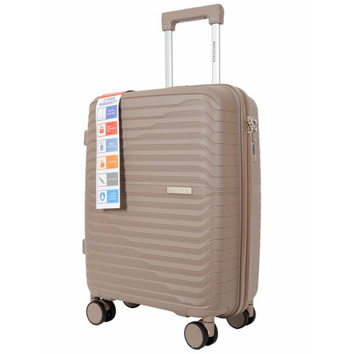 Чемодан Bag Voyage, 41 л, размер S, бежевый