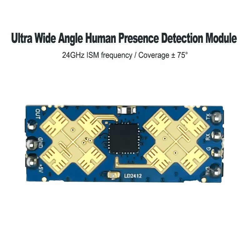 Модуль датчика движения HLK-LD2412, 24 ГГц, ±75°