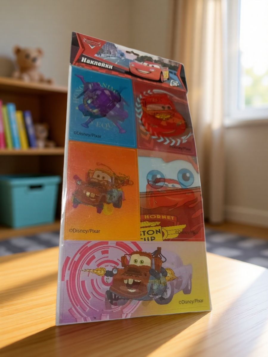 Наклейки 3D декоративные Тачки Disney Pixar