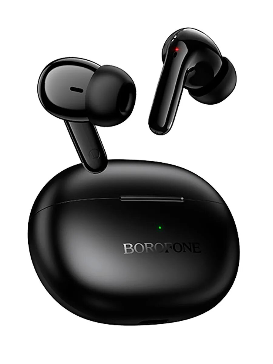 Наушники Bluetooth Borofone FQ16, в кейсе, сенсорные, цвет черный